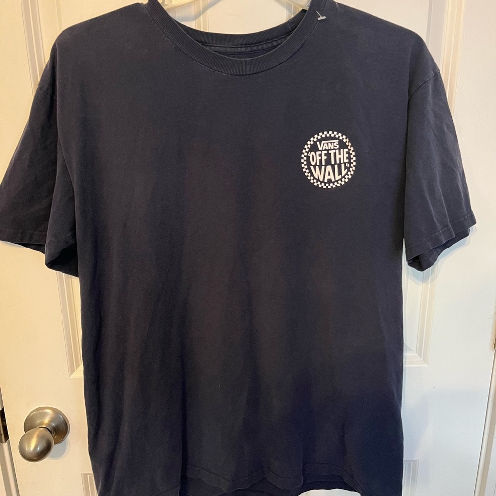 Vans Men’s Navy 'Off The Wall' Short Sleeve Tee